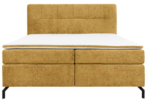 BOXSPRING POSTELJA 160 cm x 200 cm , tekstil barve karija