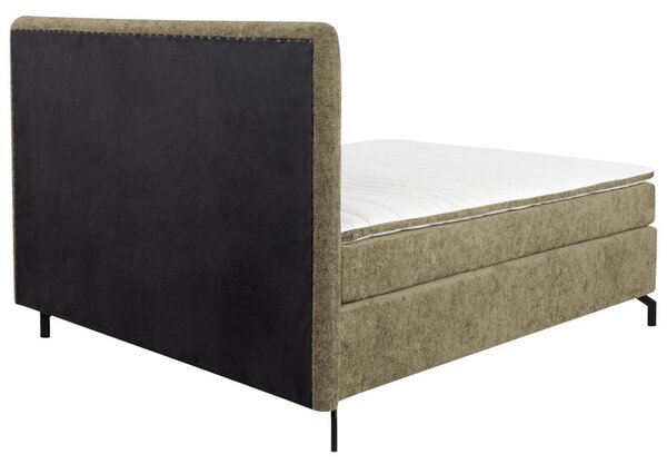 BOXSPRING POSTELJA 160 cm x 200 cm , tekstil barve kapučina