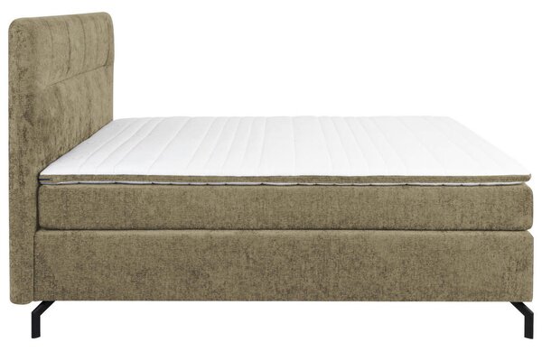 BOXSPRING POSTELJA 160 cm x 200 cm , tekstil barve kapučina