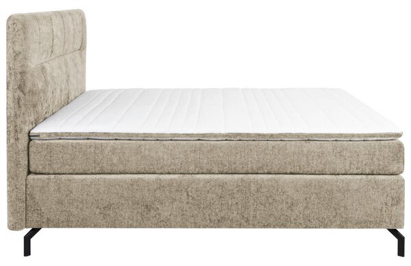 BOXSPRING POSTELJA 160 cm x 200 cm , tekstil svetlo rjava