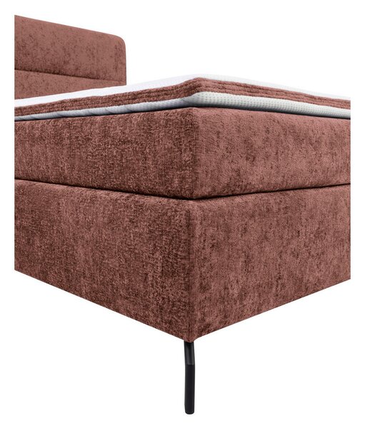 BOXSPRING POSTELJA 160 cm x 200 cm , tekstil rdečerjava