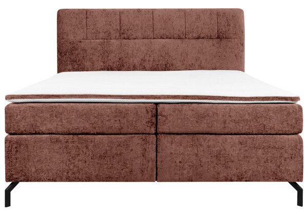 BOXSPRING POSTELJA 160 cm x 200 cm , tekstil rdečerjava
