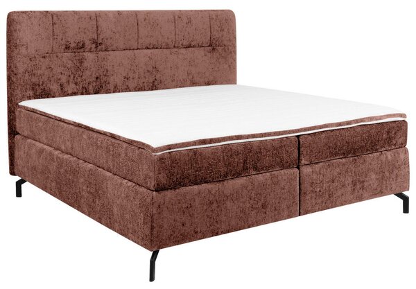 BOXSPRING POSTELJA 160 cm x 200 cm , tekstil rdečerjava