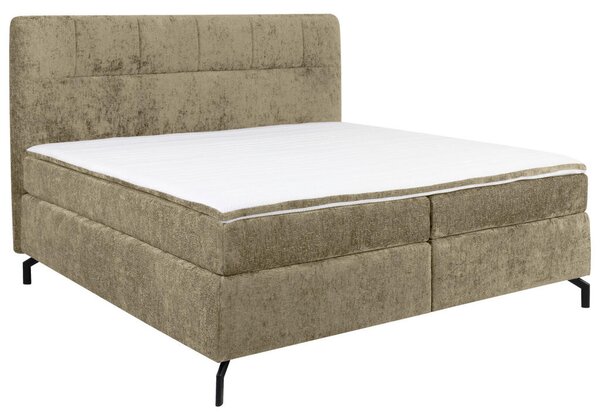 BOXSPRING POSTELJA 160 cm x 200 cm , tekstil barve kapučina