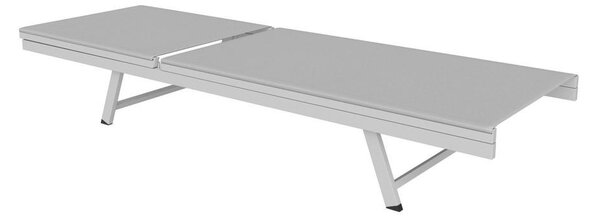 LEŽALNIK aluminij prašno lakirano bela