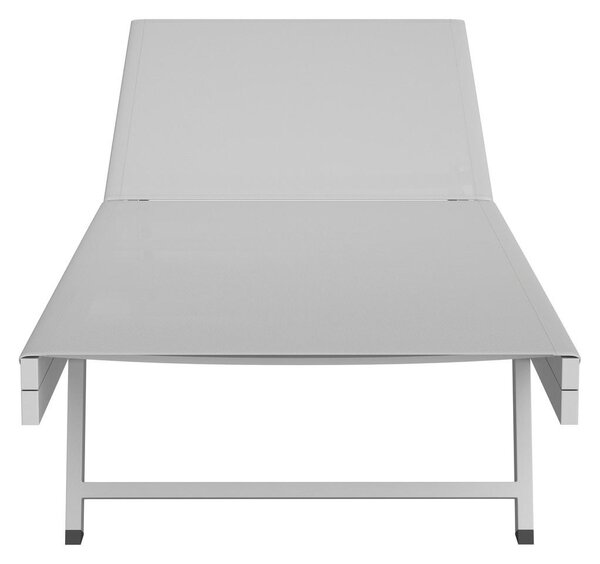 LEŽALNIK aluminij prašno lakirano bela