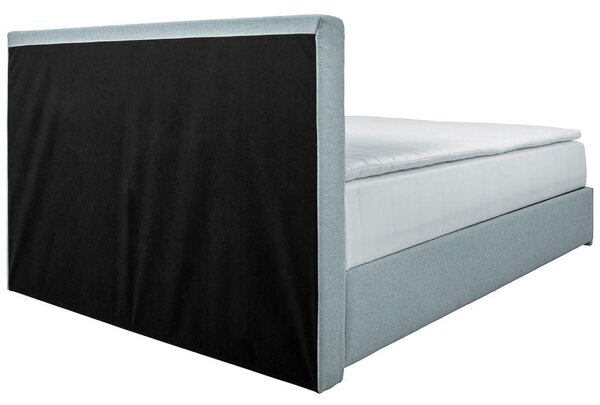 POSTELJA Z VZMETNICO 120 cm x 200 cm , tekstil svetlo modra