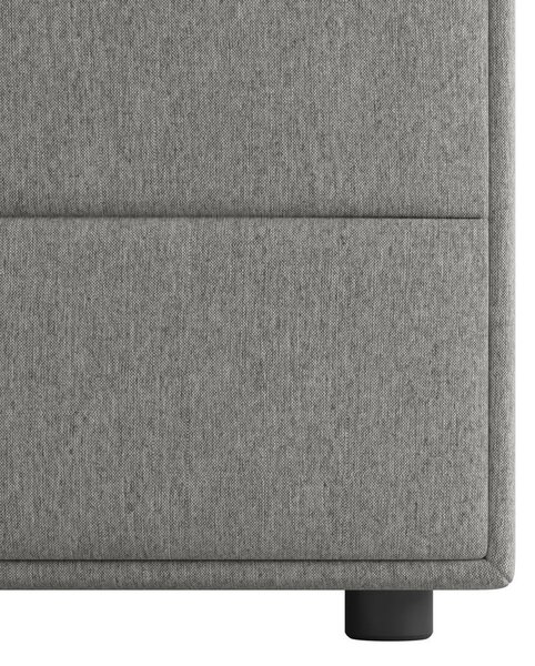 BOXSPRING POSTELJA 180 cm x 200 cm , kovina, umetna masa, tekstil, karton, leseni material srebrne barve