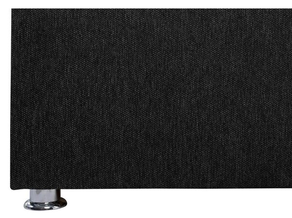 OBLAZINJENA POSTELJA 120 cm x 200 cm , les, kovina, umetna masa, tekstil antracit