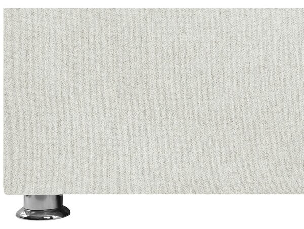 OBLAZINJENA POSTELJA 90 cm x 200 cm , les, kovina, umetna masa, tekstil krem barve