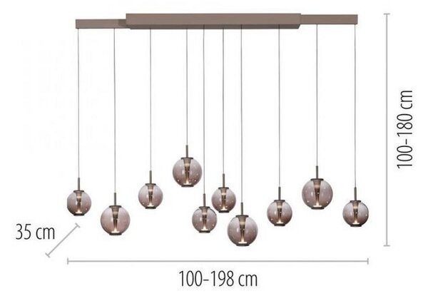VISEČA LED-SVETILKA 30 W 2200-5000 K 230 V