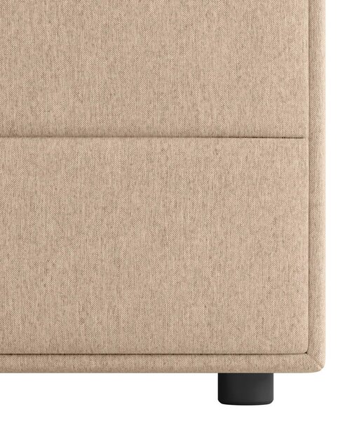 BOXSPRING POSTELJA 120 cm x 200 cm , les, kovina, umetna masa, tekstil naravne barve