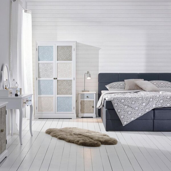 Bessagi Home Postelja Boxspring Greta, Temno Siva, 180x200