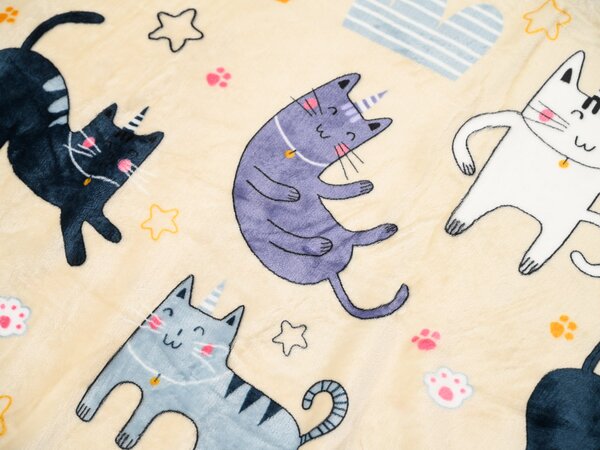 Posteljnina mikropliš PURRSLEEP bež Dimenzije posteljnine: 70 x 90 cm | 140 x 220 cm