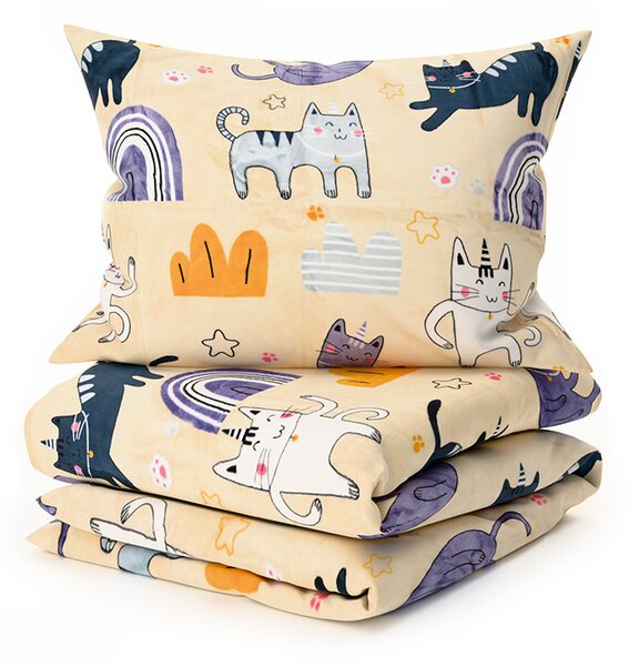Posteljnina mikropliš PURRSLEEP bež Dimenzije posteljnine: 70 x 90 cm | 140 x 220 cm