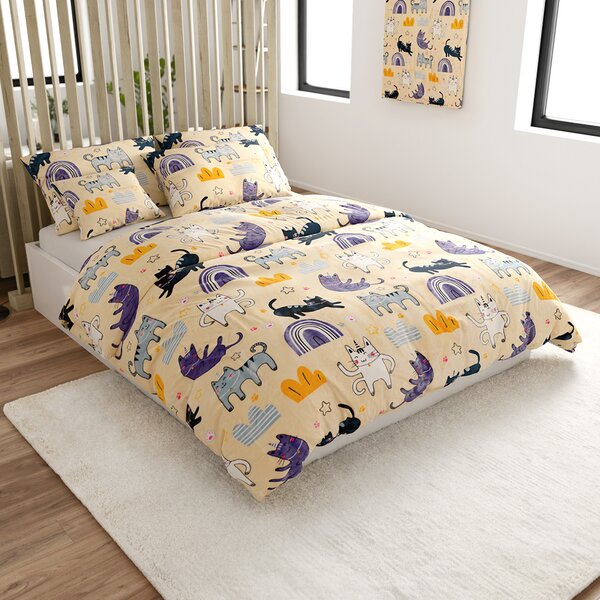 Posteljnina mikropliš PURRSLEEP bež Dimenzije posteljnine: 70 x 90 cm | 140 x 220 cm