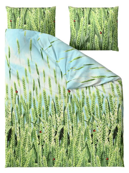 Posteljnina iz mikrovlaken POSANA zelena Dimenzije posteljnine: 2 kom 70 x 80 cm | 160 x 200 cm