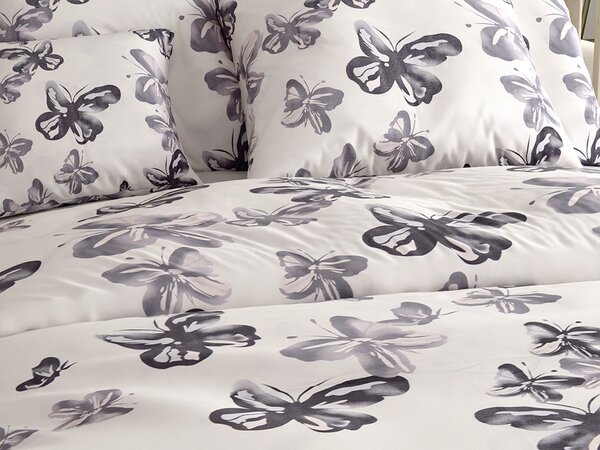 Posteljnina iz mikrovlaken BLACK BUTTERFLY smetanasta Dimenzije posteljnine: 2 kom 70 x 80 cm | 160 x 200 cm