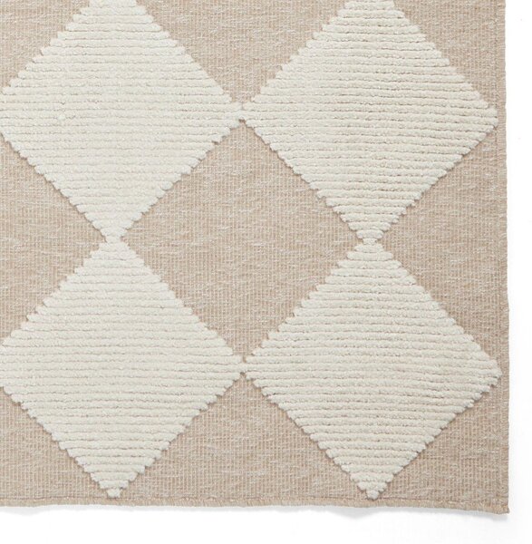 Belo-bež pralna preproga 160x230 cm Lyna Beige&White – Think Rugs