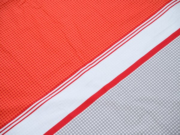 Posteljnina iz renforcé bombaža TABITA rdeča Dimenzije posteljnine: 2 kom 80 x 80 cm | 200 x 200 cm