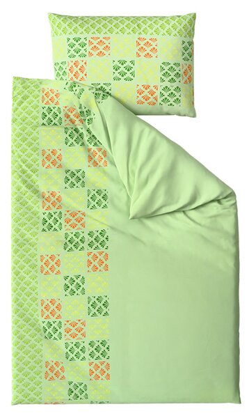 Posteljnina iz mikrosatena VELLARI, zelena Dimenzije posteljnine: 70 x 90 cm | 140 x 200 cm