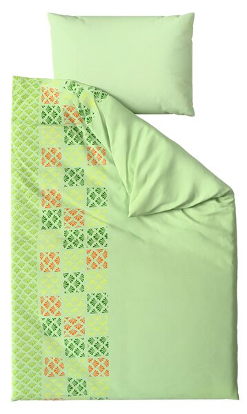 Posteljnina iz mikrosatena VELLARI, zelena Dimenzije posteljnine: 70 x 90 cm | 140 x 200 cm