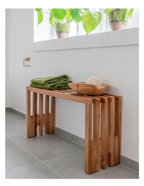 Vrtna klop iz tikovine House Nordic Benidorm, 90 x 30 cm