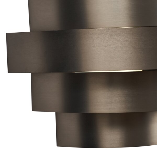 Moderna stenska svetilka gunmetal vklj. LED s 3-stopenjskim zatemnjevanjem - Lines