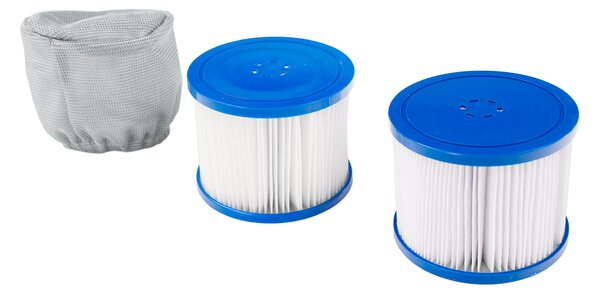 KONDELA Napihljiva masažna kad sivo/bela, 2 - 4 os., 600 l, KAMINO NEW TIP 3