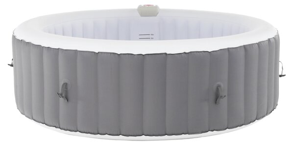 KONDELA Napihljiva masažna kad, sivo/bela, 4 - 6 oseb, 1000 l, KAMINO NEW TIP 2