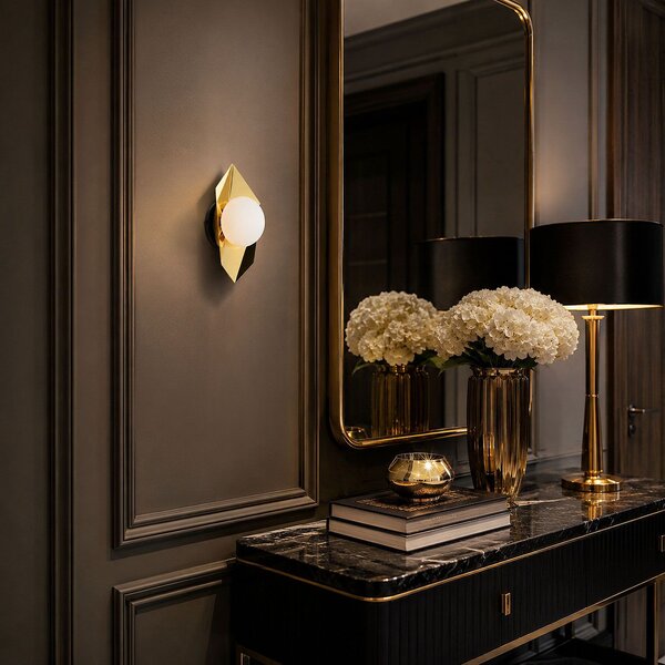 Stenska svetilka APP1411-W BLACK GOLD