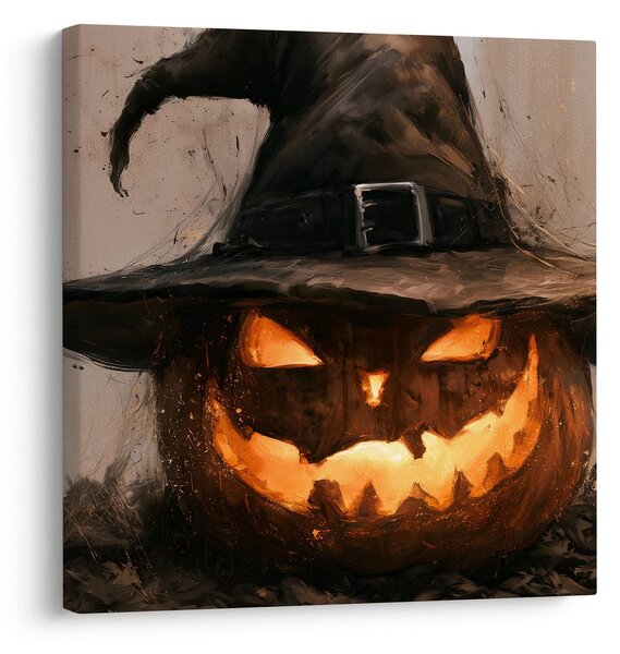 Slika žareča halloweenska buča