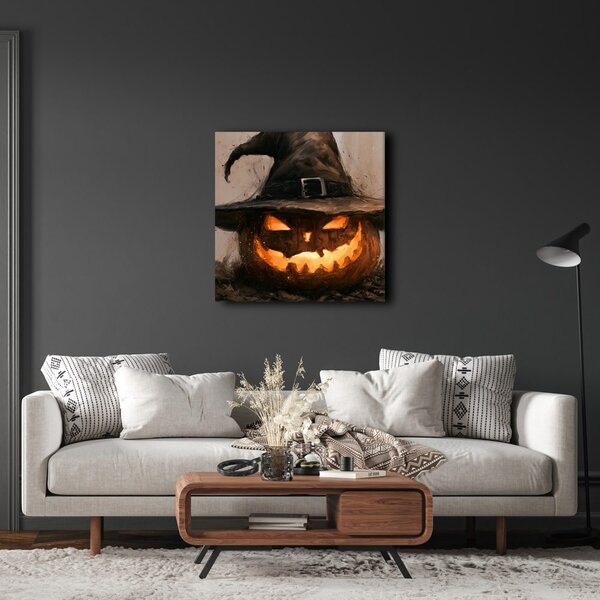 Slika žareča halloweenska buča