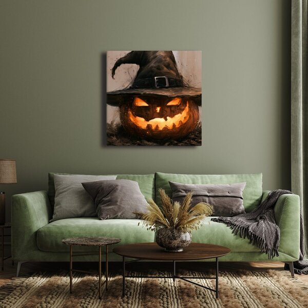 Slika žareča halloweenska buča