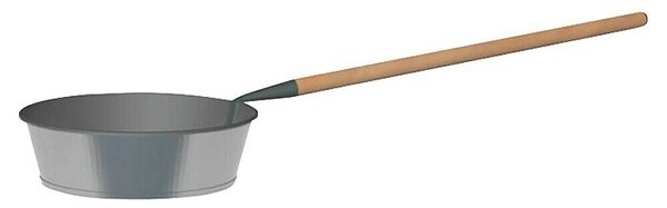 Ponev za peko kostanja (Premer: 35 cm, Jeklo, z lesenim ročajem)