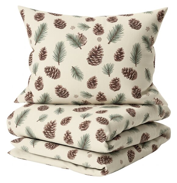 Bombažna posteljnina PINE CONES barvita Dimenzije posteljnine: 70 x 90 cm | 140 x 200 cm