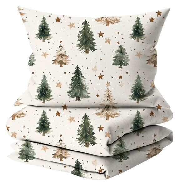 Bombažna posteljnina CHRISTMAS FOREST pisana Dimenzije posteljnine: 70 x 90 cm | 140 x 200 cm