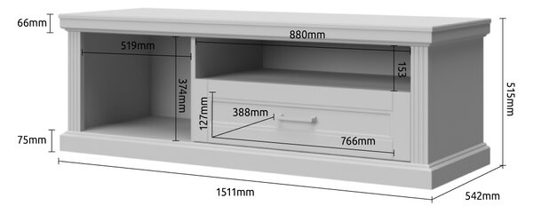 TV OMARICA RADDA TARA 150 CM -BELA