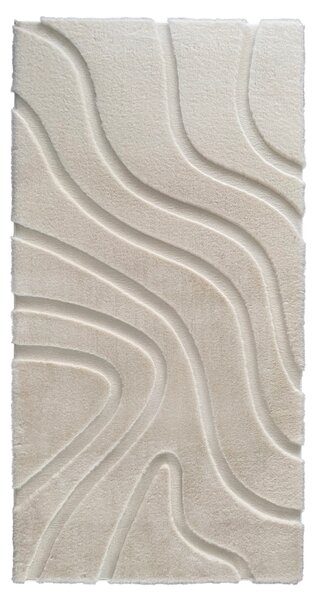 KONDELA Preproga, krem/3D vzorec, 140x200, PUFIN TYP 2