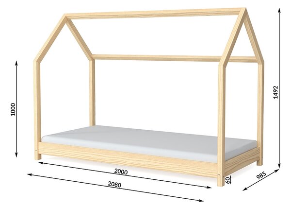 OTROŠKA POSTELJA BETI 200X90 (VEČ BARV)