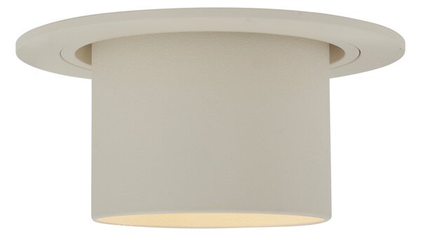 Moderni vgradni reflektor bež GU10 50 mm okrogel nagibni - Installa