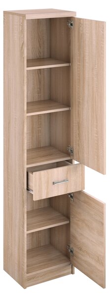KONDELA Regal 2D1S, hrast sonoma, univerzalno, TOPTY TIP 31