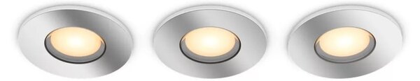 Philips-SET 3xLED Zatemnitvena svetilka Hue ADORE BATHROOM 1xGU10/4,2W/230V IP44