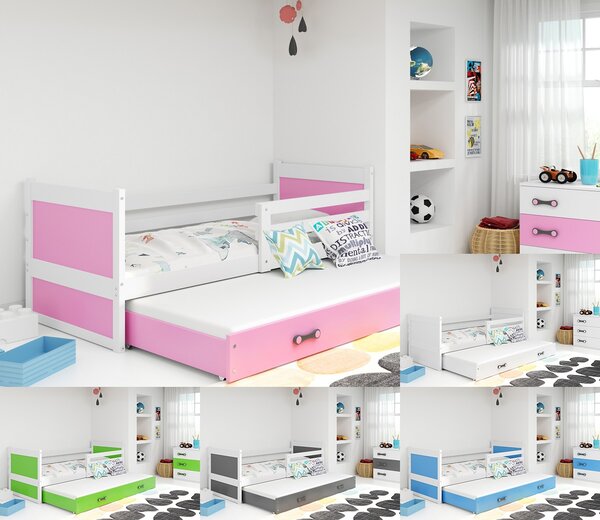 POSTELJA RICO 200X90 Z DODATNIM LEŽIŠČEM - BELA (VEČ BARV)