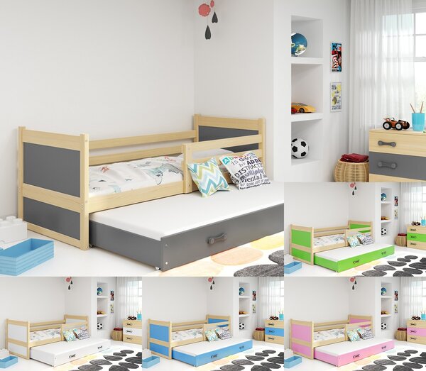 POSTELJA RICO 200X90 Z DODATNIM LEŽIŠČEM - BOR (VEČ BARV)