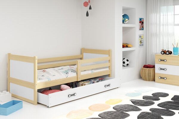 POSTELJA RICO 90x200 s predalom in GRATIS ležiščem - BOR (VEČ BARV)