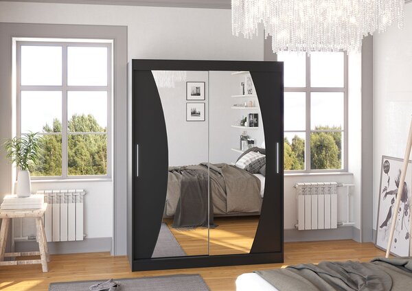Garderobna omra z drsnimi vrati Modesto (150 cm)