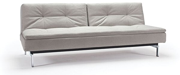 Kavč DUBLEXO SOFA BED s kromiranimi nogicami-Temno siva