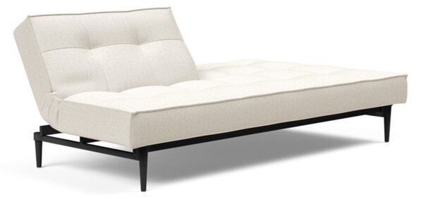 Kavč SPLITBACK SOFA BED s črnimi stileto lesenimi nogicami-Temno siva