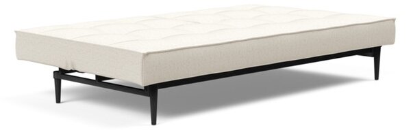 Kavč SPLITBACK SOFA BED s črnimi stileto lesenimi nogicami-Temno siva